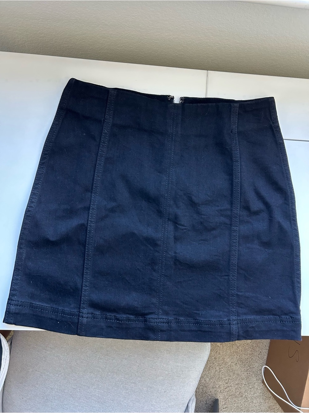 wild fable Black Mini Skirt with Panel Seams